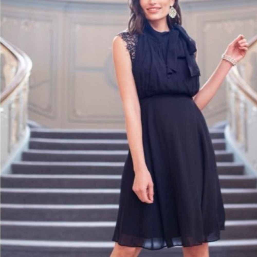 Black Lace Nursing and Maternity Dress